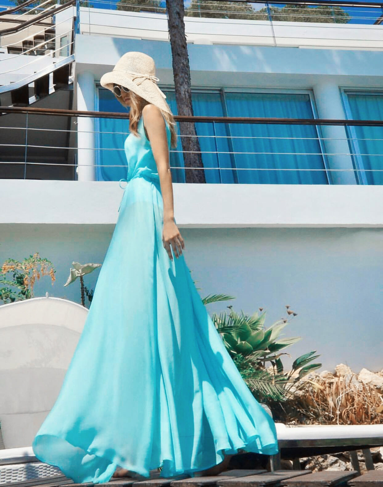 Fluorite Silk Chiffon Cover-UP