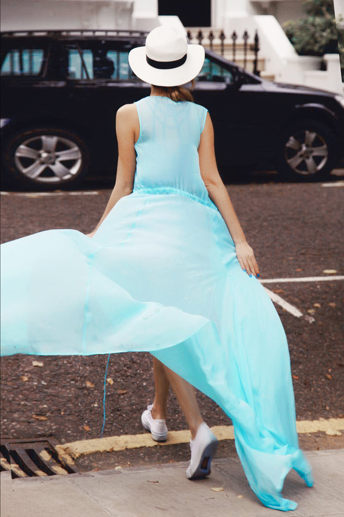 Fluorite Silk Chiffon Cover-UP
