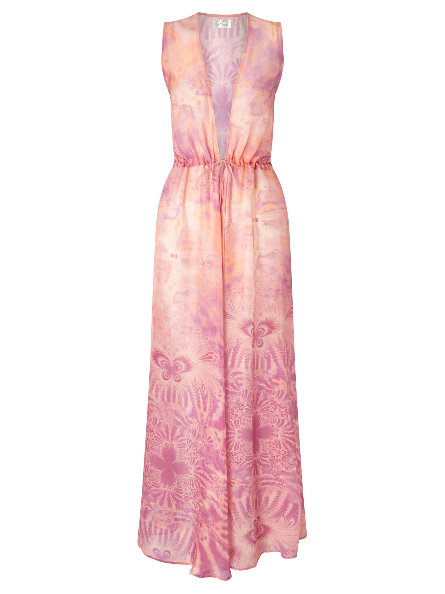Rhodochrosite Silk Chiffon Cover-Up