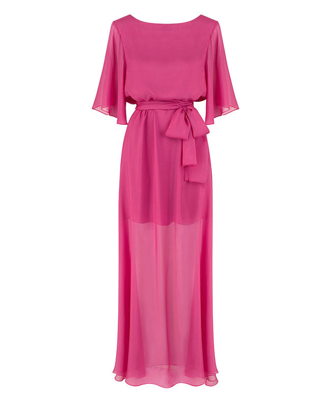 Peony Silk Chiffon Dress