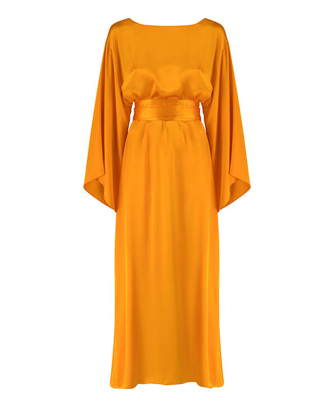 Chrysanthemum Silk Kimono Dress